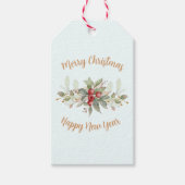 KerstBouquet met Cranberry Cadeaulabel (Voorkant)