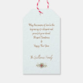 KerstBouquet met Cranberry Cadeaulabel (Achterkant)