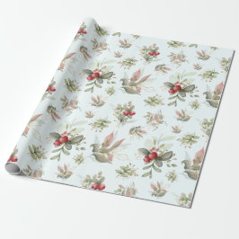 KerstBouquet met Cranberry Cadeaupapier