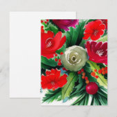 KerstBouquet Notitiekaartje (Voorkant / Achterkant)