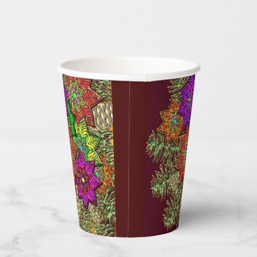 KerstBouquet Papieren Bekers (Rechts)