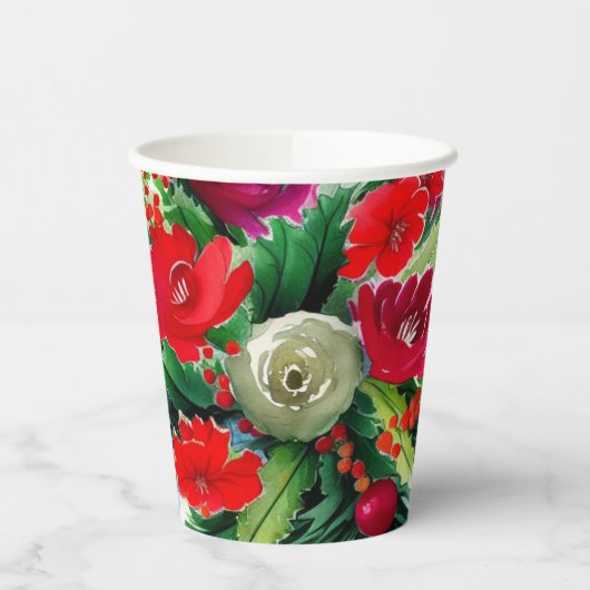 KerstBouquet Papieren Bekers (Links)