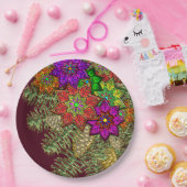 KerstBouquet Papieren Bordje (Feest)