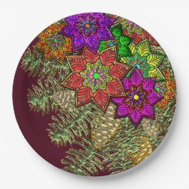 KerstBouquet Papieren Bordje