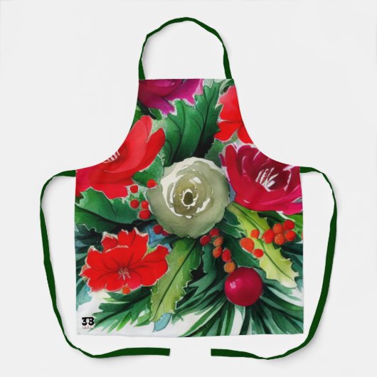 KerstBouquet Schort (Voorkant)