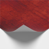 KerstBourgundy Red Typografie Damask Cadeaupapier (Hoek)