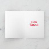 Kerstbowling-sneeuwmannenkaart Feestdagen Kaart (Binnen)