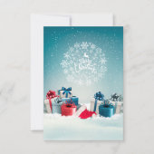 kerstbox Dank je wel Bedankkaart (Voorkant)