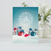 kerstbox Dank je wel Bedankkaart (Staand voorkant)