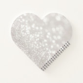 Kerstboxen, pine-structuur, Deer, Glittery Bokeh Notitieboek (Achterkant)