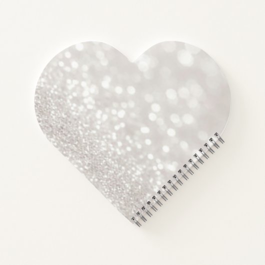 Kerstboxen, pine-structuur, Deer, Glittery Bokeh Notitieboek (Achterkant)