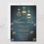 kerstboxen, Snowflakes Company Party Kaart (Voorkant)