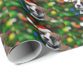 kerstboxer cadeaupapier (Rol Hoek)