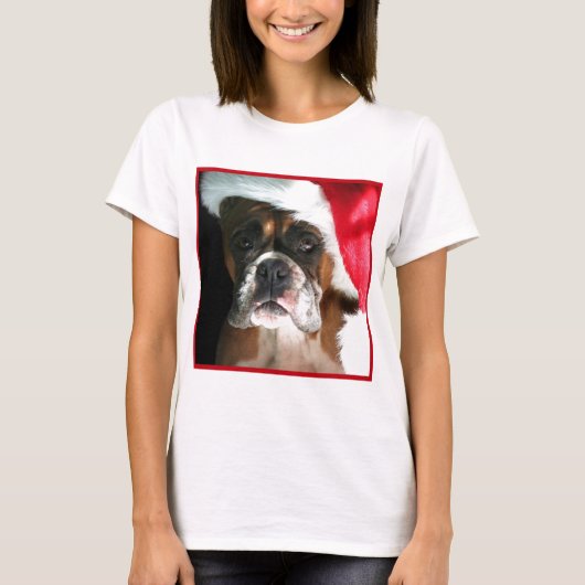 kerstboxer Dog T-shirt (Voorkant)