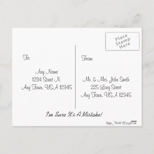 kerstboxer feestdagenkaart (Achterkant)