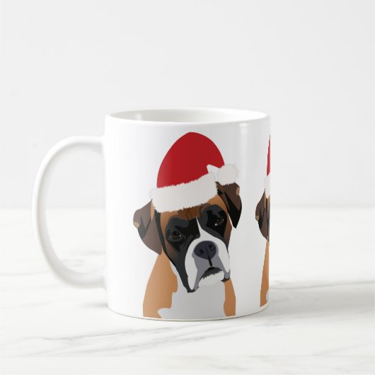 kerstboxer koffiemok (Links)