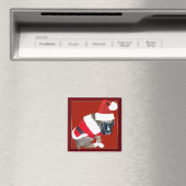 Kerstboxer puppy magneet (Insitu (Vaatwasser))