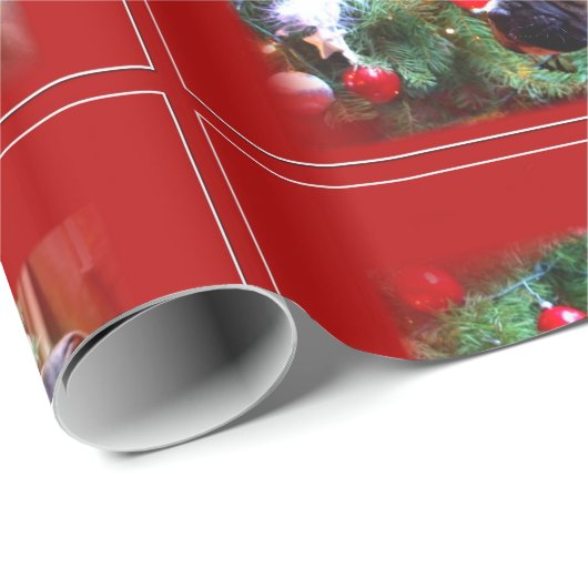 kerstboxershondpakpapier cadeaupapier (Rol Hoek)