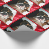 kerstboxershondpakpapier cadeaupapier (Hoek)
