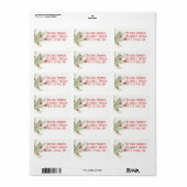 Kerstbranche feestdag - etiket (Full Sheet)