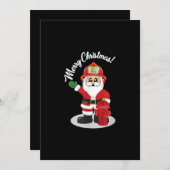 Kerstbrandweerman Sinterklaas Winter Feestdagenkaart (Voorkant / Achterkant)