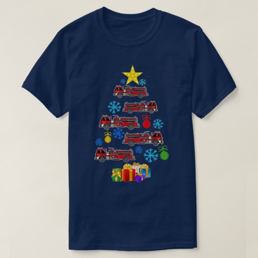 kerstbrandweerman t-shirt (Design voorkant)