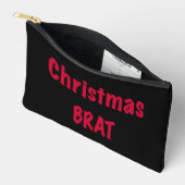 Kerstbrat rood op zwart etui (Open)