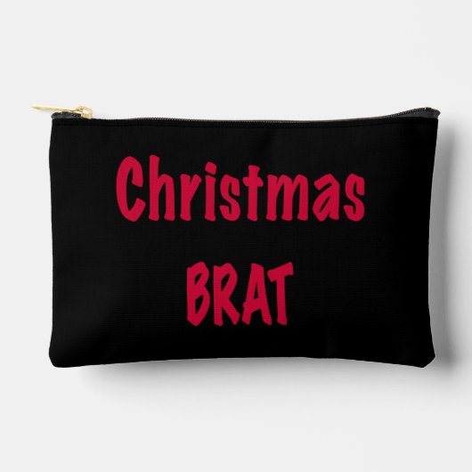 Kerstbrat rood op zwart etui (Voorkant)