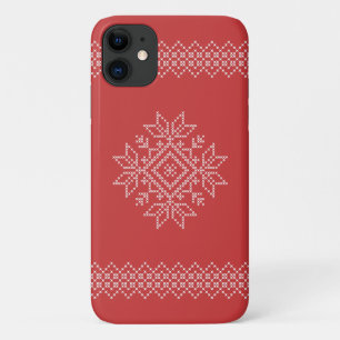 Kerstbrei-snowflake, seizoensgebonden Case-Mate iPhone case