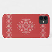 Kerstbrei-snowflake, seizoensgebonden Case-Mate iPhone case (Achterkant (horizontaal))