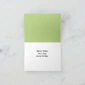 Kerstbreien Feestdagen Kaart (Binnen)