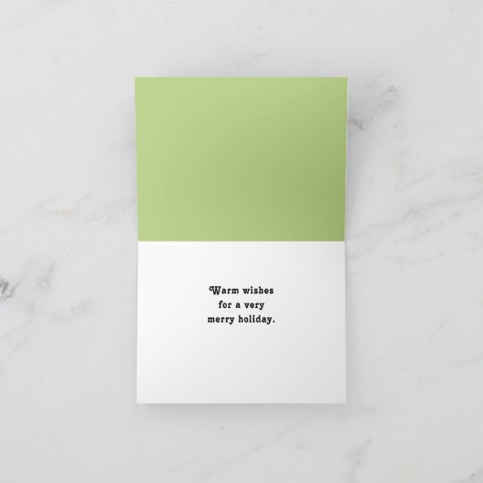 Kerstbreien Feestdagen Kaart (Binnen)