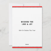 Kerstbreien Feestdagenkaart (Achterkant)