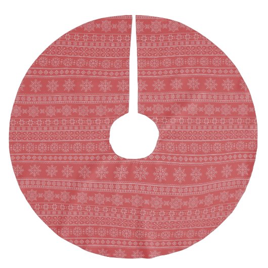 Kerstbreien noordse witte xmas sneeuw kerstboom rok (Voorkant)