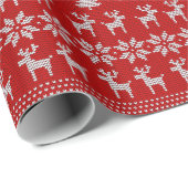 kerstbreipatroon cadeaupapier (Rol Hoek)