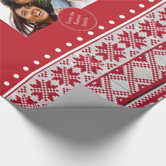 Kerstbreiwerk Cadeaupapier (Hoek)