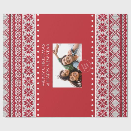 Kerstbreiwerk Cadeaupapier (Vlak)