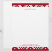Kerstbreiwerk Custom Briefhoofd (Voorkant / Achterkant)