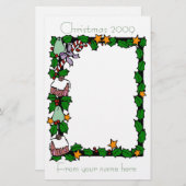 Kerstbrief 2009 briefpapier (Voorkant / Achterkant)