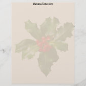 Kerstbrief 2009, Holly & Berries (Voorkant)