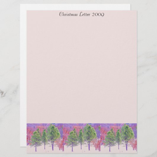 Kerstbrief 2009 Letterhead (Voorkant / Achterkant)