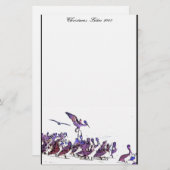 Kerstbrief 2009 voor Pelicans Briefpapier (Voorkant / Achterkant)