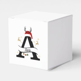 Kerstbrief A Initiaal – Festive Kerstontwerp Bedankdoosjes