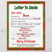 kerstbrief aan de kerstman (Voorkant)