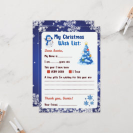 Kerstbrief aan Sinterklaas Winter Wonderland  Kaart