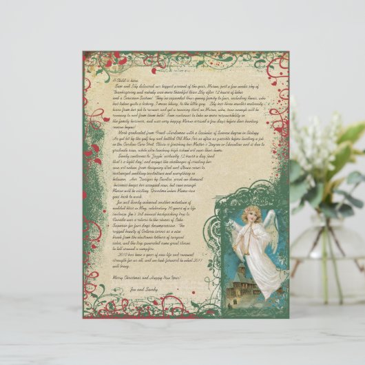  kerstbrief Angel (Staand voorkant)