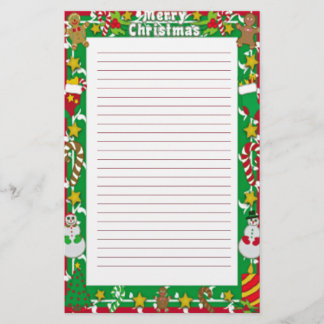 kerstbrief briefpapier