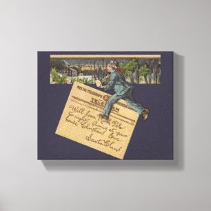  kerstbrief canvas afdruk