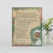  kerstbrief Cottage Winter Scene (Staand voorkant)