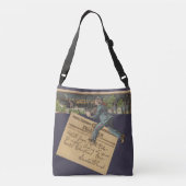 kerstbrief crossbody tas (Achterkant)